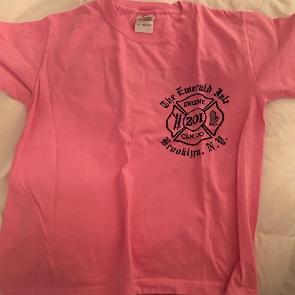 Vintage FDNY shirt PINK EUC